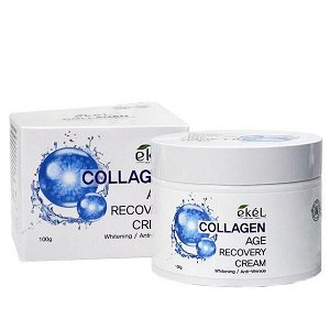 Крем для лица Ekēl Age Recovery Collagen отбеливающий антивозрастной с коллагеном, банка 100г, 1/100