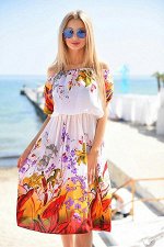Платье с цветочным принтом