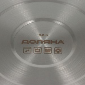 Кастрюля Доляна «Грейт», 9 л, индукция, нержавеющая сталь
