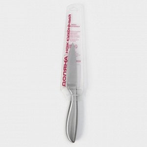 Нож для овощей кухонный Доляна Salomon, длина лезвия 9,5 см, цвет серебристый