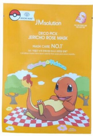 JMSolution Маска тканевая для лица успокаивающая с розой иерихона Mask Deco Pick Jericho Rose, 30 мл