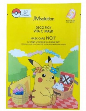 JMSolution Маска тканевая для лица с витамином С Mask Deco Pick Vita C, 30 мл