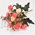 Роза букет, 9 соцветий, 35см