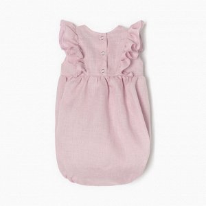 Боди с рюшей Крошка Я Linen, -80, сиреневый