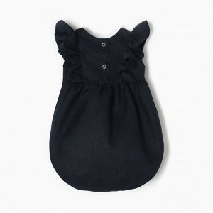 Боди с рюшей Крошка Я Linen, -68, синий