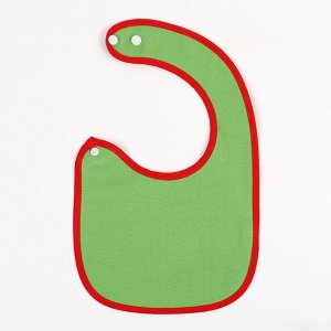 Нагрудник для кормления, новогодний, Happy, на липучке, Крошка Я, МИКС