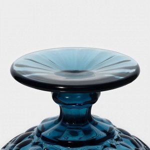 Креманка стеклянная Magistro «Ла-Манш», 350 мл, 12x10,5 см, цвет синий