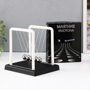 Маятник настольный антистресс «Шары Ньютона. Колыбель техно», пластик, 14?11.5?13.5 см, МИКС