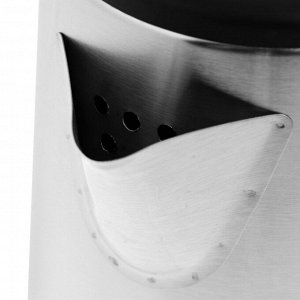 Чайник электрический GOODHELPER KS-18B07, металл, 1.8 л, 1800 Вт, серебристо-чёрный