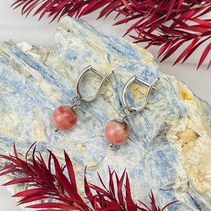Серьги из Родохрозита