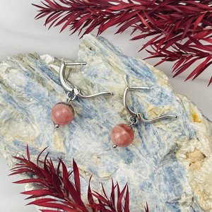Серьги из Родохрозита