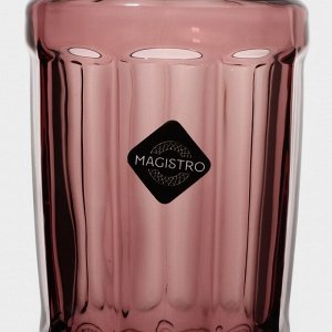 Бокалы для шампанского Magistro «Ла-Манш», 160 мл, 7x20 см, стекло, розовые, набор 2 шт