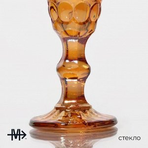 Бокал для шампанского Magistro «Ла-Манш», 160 мл, 7x20 см, стекло, янтарный