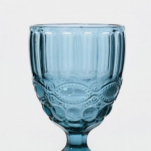 Бокал из стекла Magistro «Ла-Манш», 250 мл, 8x15,5 см, цвет синий