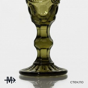 Бокал для шампанского Magistro «Ла-Манш», 160 мл, 7*20 см, стекло, зелёный