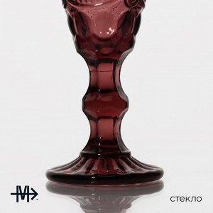 Бокал для шампанского Magistro «Ла-Манш», 160 мл, стекло, розовый