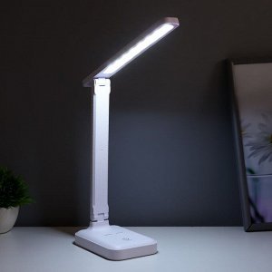 Настольная лампа сенсорная 16888/1 LED 5Вт 3000-6000К USB АКБ белый 29х55 см RISALUX