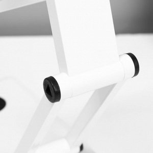 Настольная лампа складная «Современный» 30хLED от батареек/USB бело-черный 24x7x12.5 см