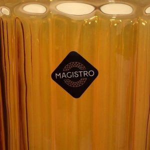 Набор стаканов Magistro «Ла-Манш», 350 мл, 8x12.5 см, 6 шт., стекло, янтарный