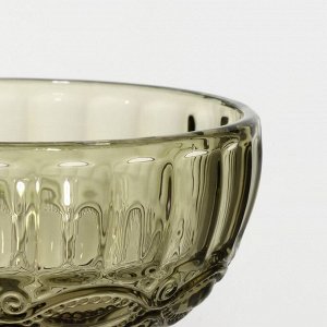 Креманка стеклянная Magistro «Ла-Манш», 350 мл, 12x10,5 см, цвет зелёный