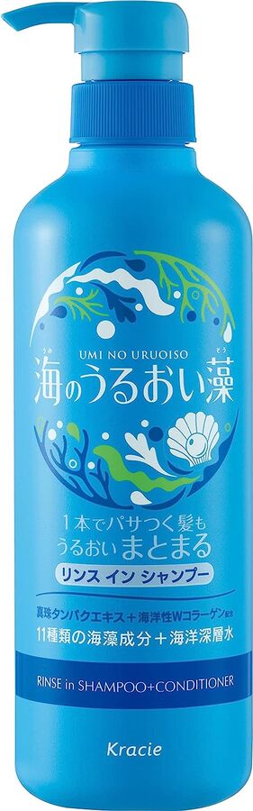 KRACIE Umi No Uruoiso Shampoo+Conditioner - 2-в-одном средство для мытья волос