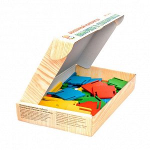 Игра развивающая деревянная «Палочки в стаканчиках»