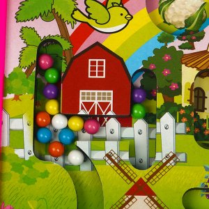 Игровой набор лабиринт «Радужная деревня», маркерная доска , 2 x 36 x 27,5 см