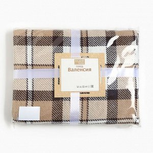 Плед Валенсия 140х200см, 03/BABBLE,цв. белый/пес/кор, хл50%, пэ30%, пан20%