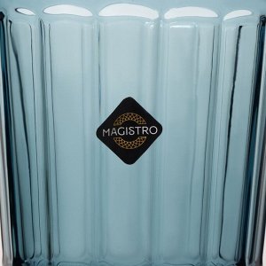 Набор стаканов Magistro «Ла-Манш», 350 мл, 8*12,5 см, 6 шт, стекло, цвет синий