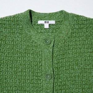 UNIQLO - вязанная стильная кофта - 54 GREEN