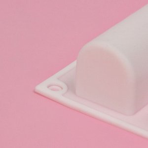 Форма для выпечки Доляна «Сладости. Батончики», силикон, 29,3x17,5x3,5 см, 9 ячеек (8,3x3,2x3,5 см), белая