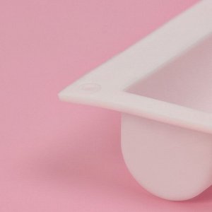 Форма для выпечки Доляна «Сладости. Батончики», силикон, 29,3x17,5x3,5 см, 9 ячеек (8,3x3,2x3,5 см), белая