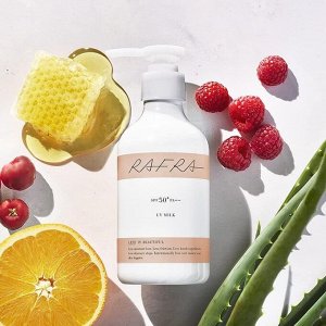 RAFRA Raffra UV Milk - солнцезащитное молочко для лица и тела в большом объеме SPF 50+, PA++++