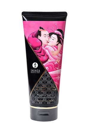 Массажный крем Shunga Raspberry Feeling, съедобный, малина, 200 мл