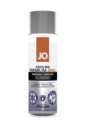 Анальный лубрикант JO Anal Premium Cooling 2oz, охлаждающий, на силиконовой основе, 60мл.
