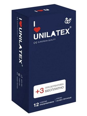 Презервативы Unilatex Extra Strong 12+3шт