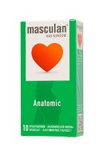 Презервативы Masculan Anatomic, анатомические, № 10
