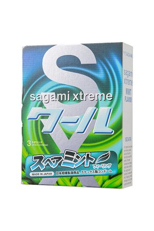 Презервативы Sagami, xtreme, Mint, 3 шт.