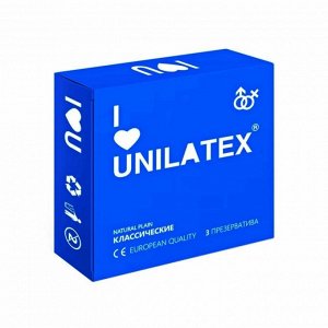 Презервативы Unilatex Natural Plain, классические, №3