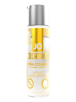 Вкусовой лубрикант JO Cocktails - PINA COLADA, на водной основе, 60мл.