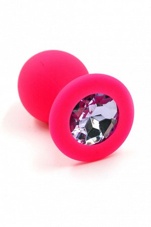 Анальная втулка Kanikule Plugs, силикон, M Ø3,5 см, розовый/нежно-розовый