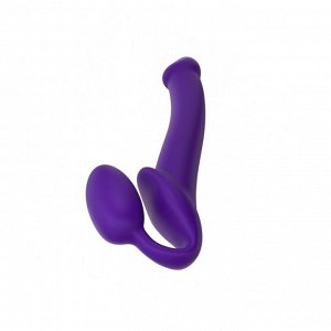 Гибкий страпон Strap-on-me Semi-Realistic, 24,5 см, Ø 3,3 см, фиолетовый