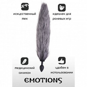 Анальная втулка с Хвостом Emotions Shaggy, Ø 2,8 см