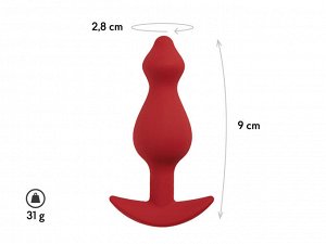 Анальная втулка Libra CORE S, цвет бордовый? Ø 2,8 см