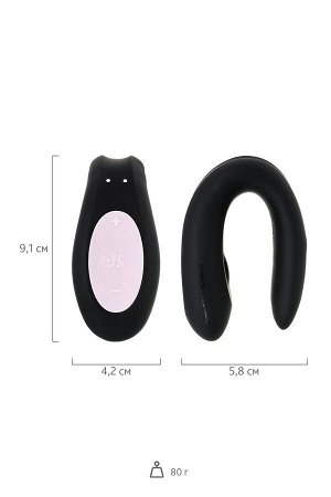 Вибратор для пар Satisfyer Partner Double Joy, черный