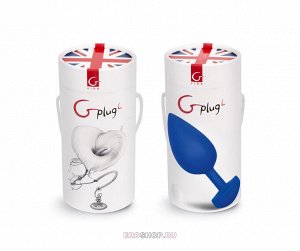 Анальная пробка с вибрацией Gvibe Gplug, синий, Ø 3,9 см