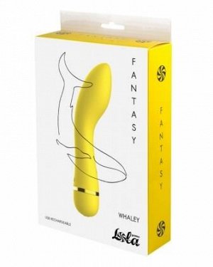 Lola Games Перезаряжаемый вибратор Fantasy Whaley Yellow, цвет желтый