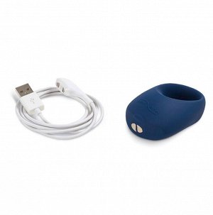 Эрекционное кольцо с вибрацией We-Vibe Pivot, синий