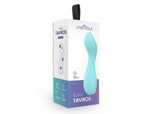 Мини вибратор Tarvos SOLAR, цвет аквамарин, Ø 2,5 см, L 11,7 см