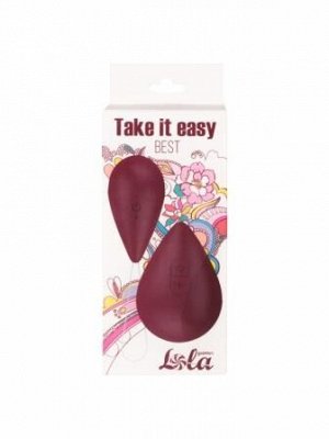Виброяйцо с пультом управления Take it Easy красный